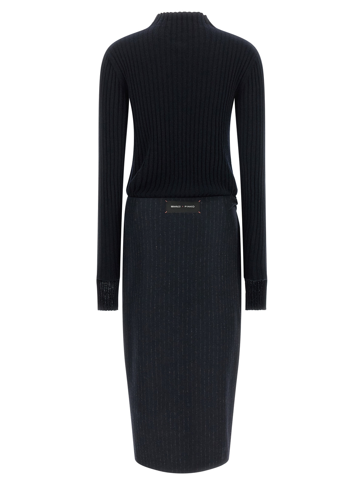 PINKO Blue Polyester Midi Dress