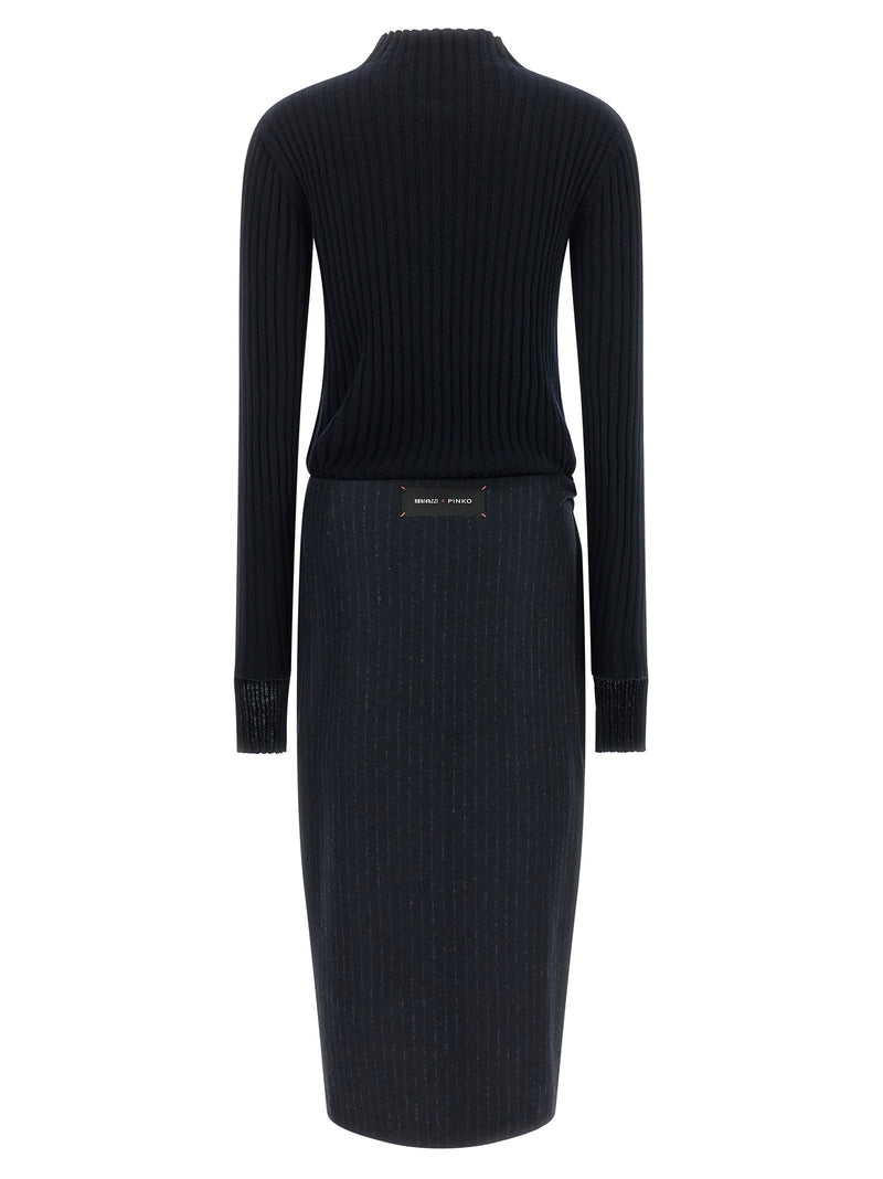 PINKO Dianella Blue Midi Dress - Elegant & Contemporary Design