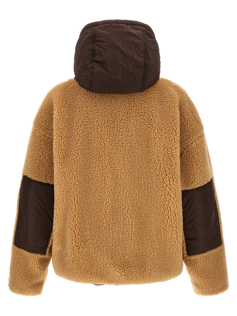 Dsquared² Brown Polyester Reversible Bomber Jacket