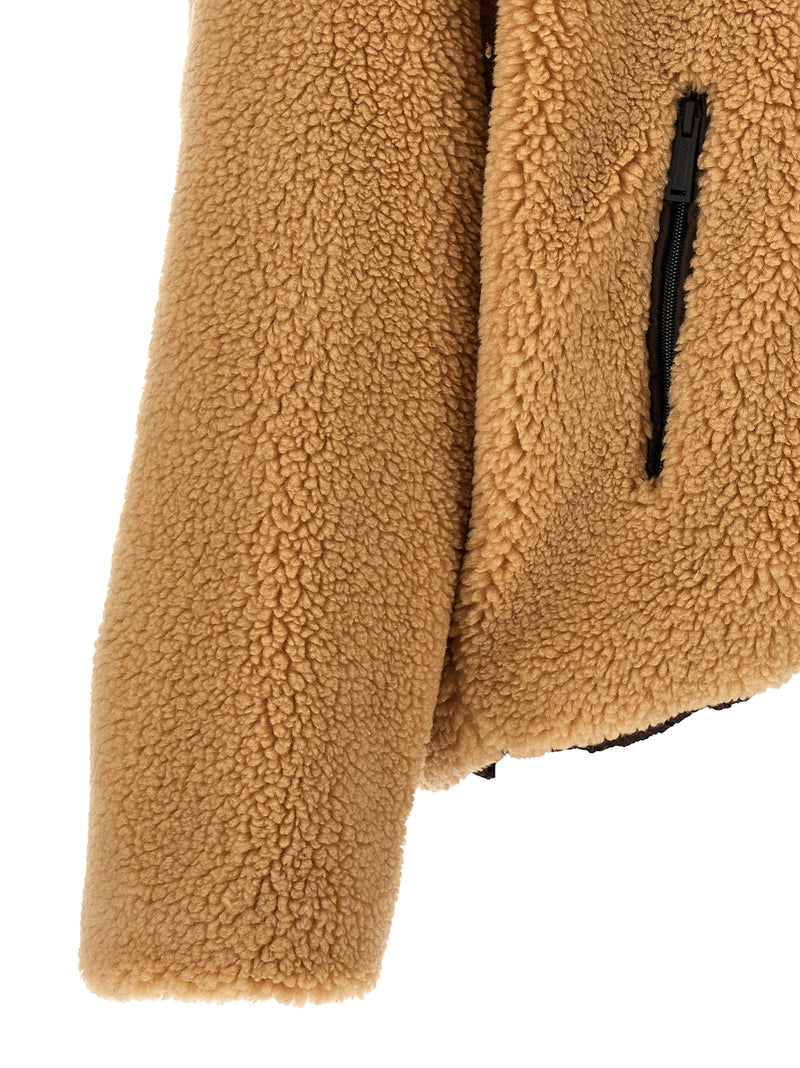 Dsquared² Brown Polyester Reversible Bomber Jacket