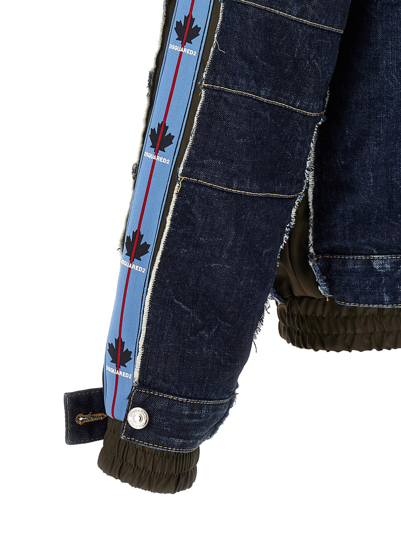 Dsquared² Blue Cotton Denim Jacket - Modern Outerwear