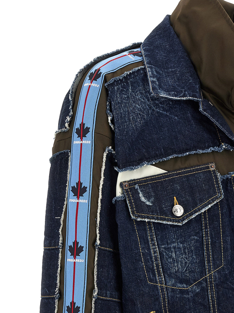 Dsquared² Blue Cotton Denim Jacket - Modern Outerwear