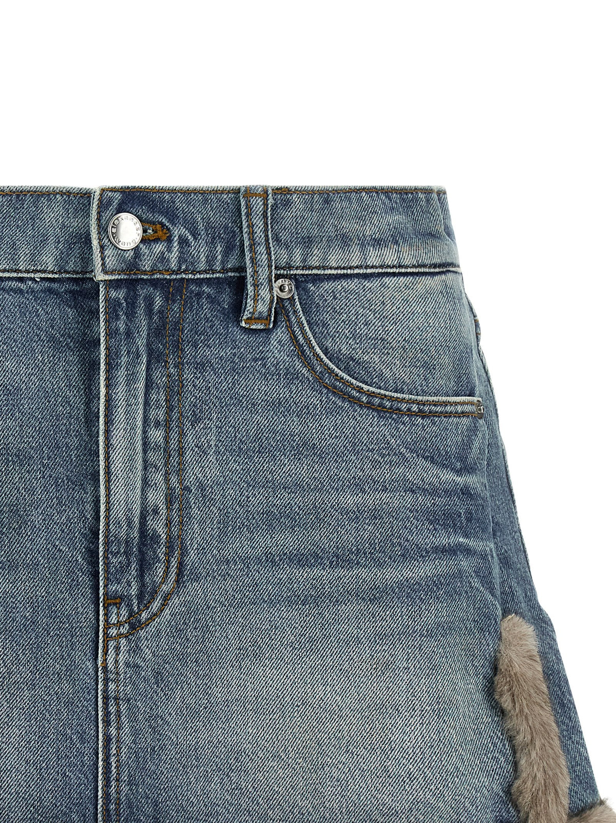 DENIM X ALEXANDER WANG Blue Cotton Long Skirt