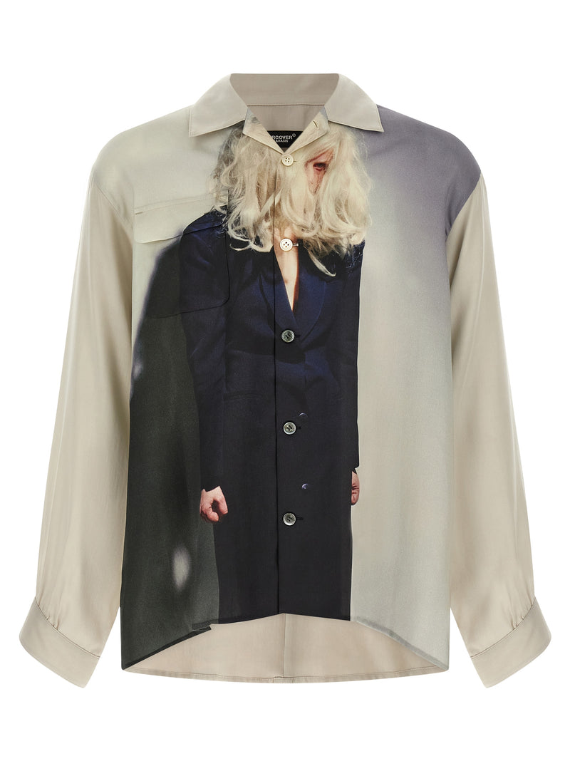 Undercover Beige Rayon Blouse - Avant-Garde Fashion Statement