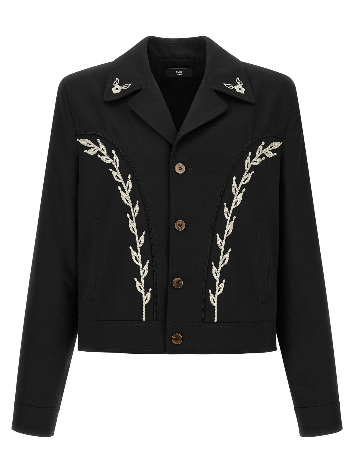 Amiri Black Polyester Full-Length Jacket