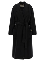 Elisabetta Franchi Black Wool Coat