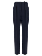 Elisabetta Franchi Blue Polyester Dress Pants