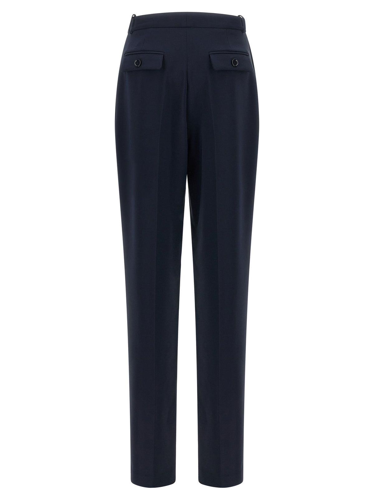 Elisabetta Franchi Blue Polyester Dress Pants