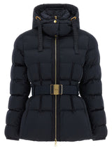Elisabetta Franchi Black Polyester Full-Length Jacket