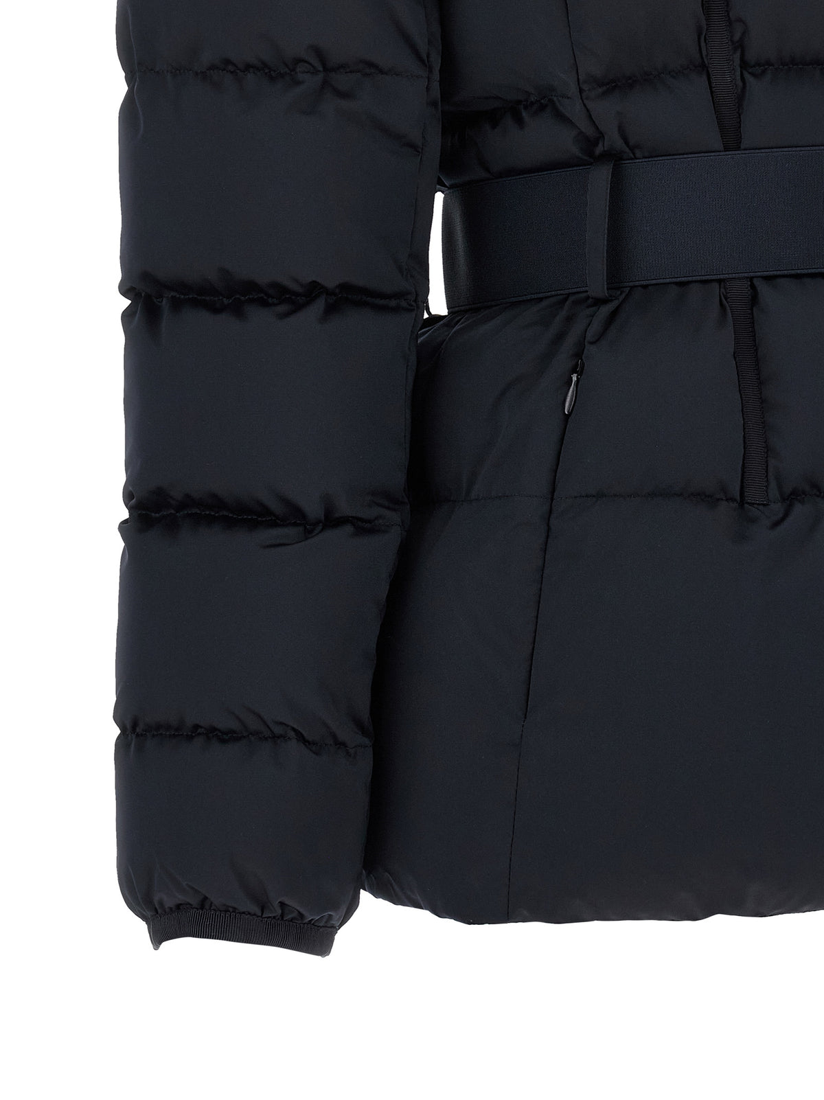 Elisabetta Franchi Black Polyester Full-Length Jacket