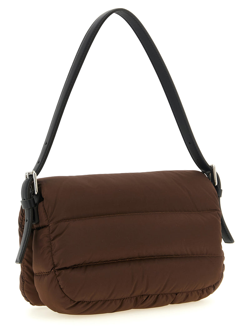 Moncler Caradoc Brown Polyamide Shoulder Bag