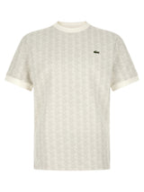 Lacoste Beige Polyester T-Shirt