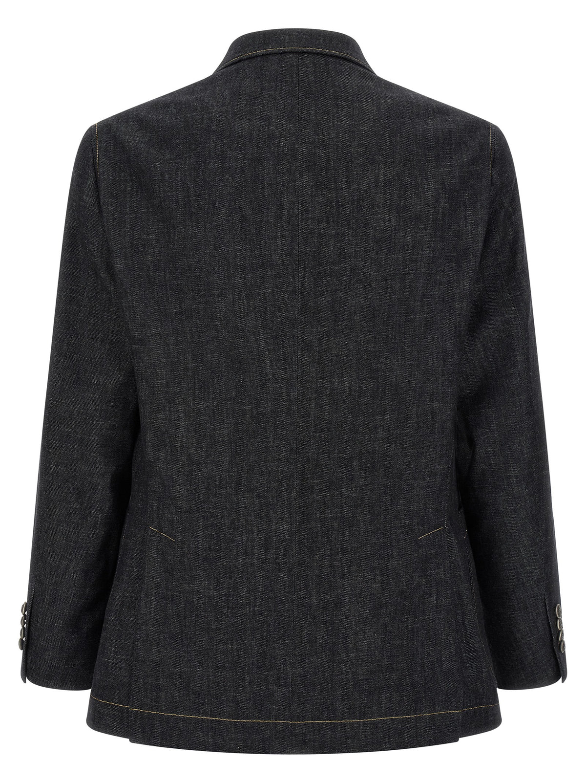 Brunello Cucinelli Blue Cotton Blazer