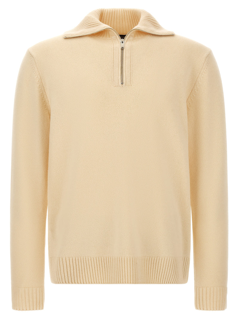 ZANONE White Cashmere Cardigan for Men