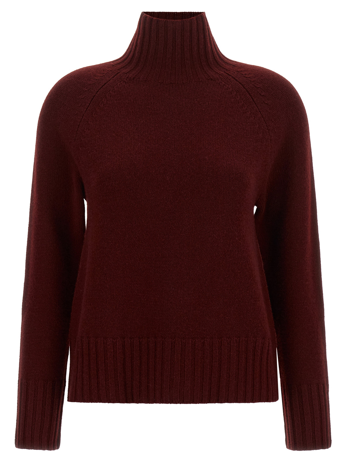'S Max Mara Bordeaux Wool Cardigan