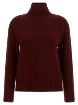 'S Max Mara Bordeaux Wool Cardigan