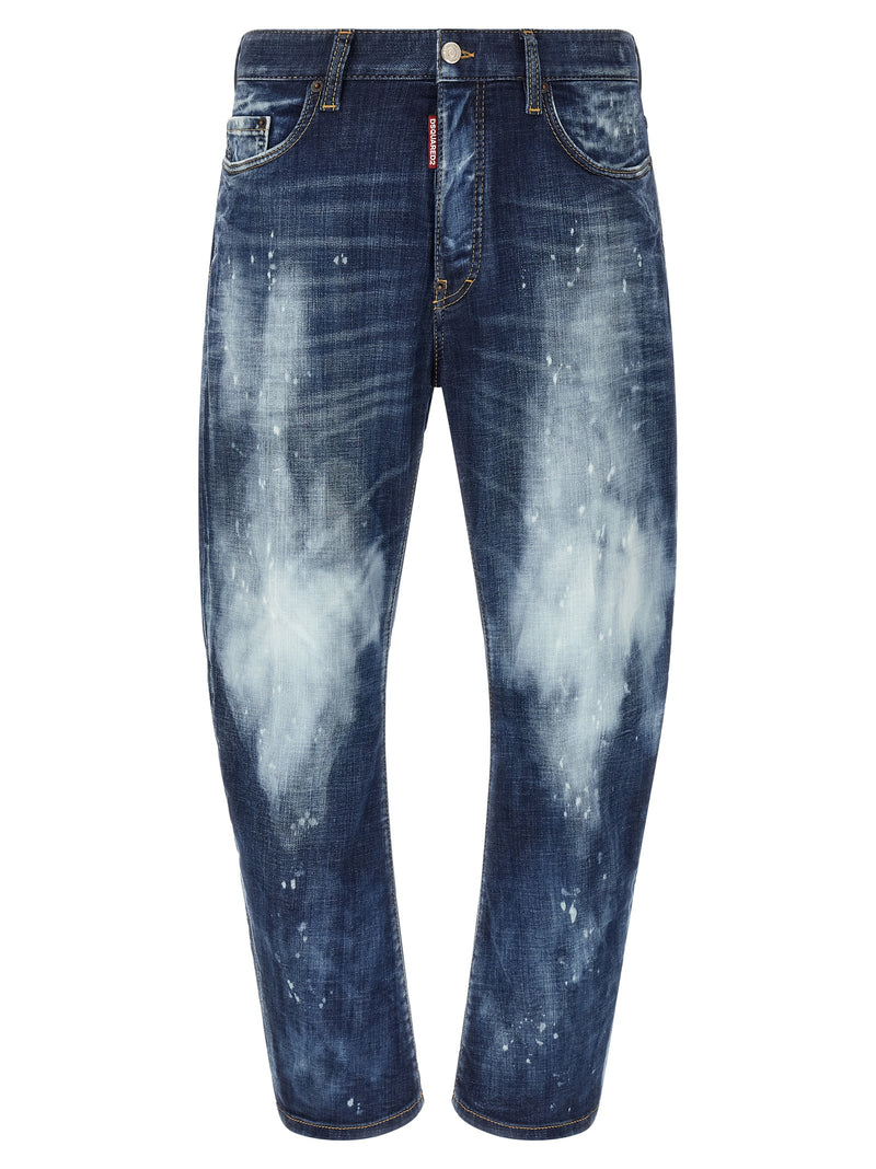 Dsquared² Blue Cotton Slim Fit Jeans for Men