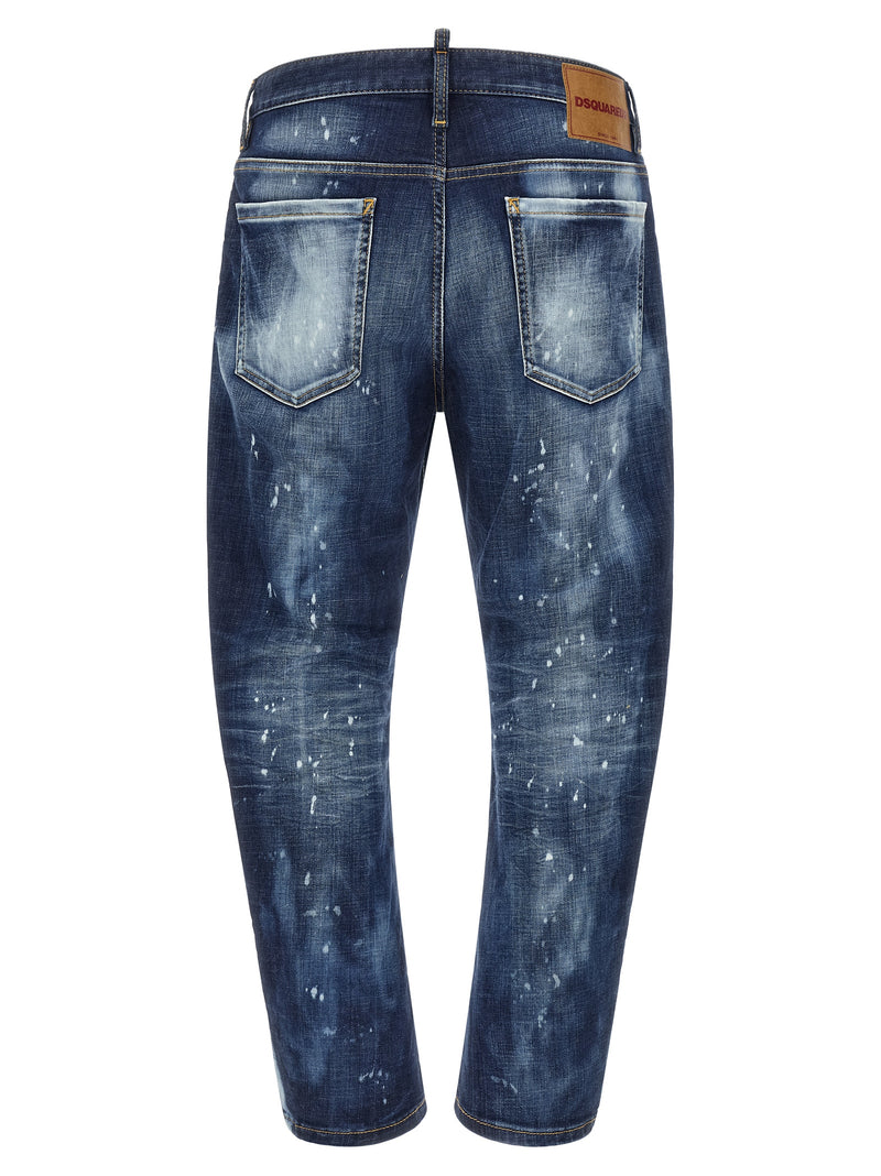 Dsquared² Blue Cotton Slim Fit Jeans for Men