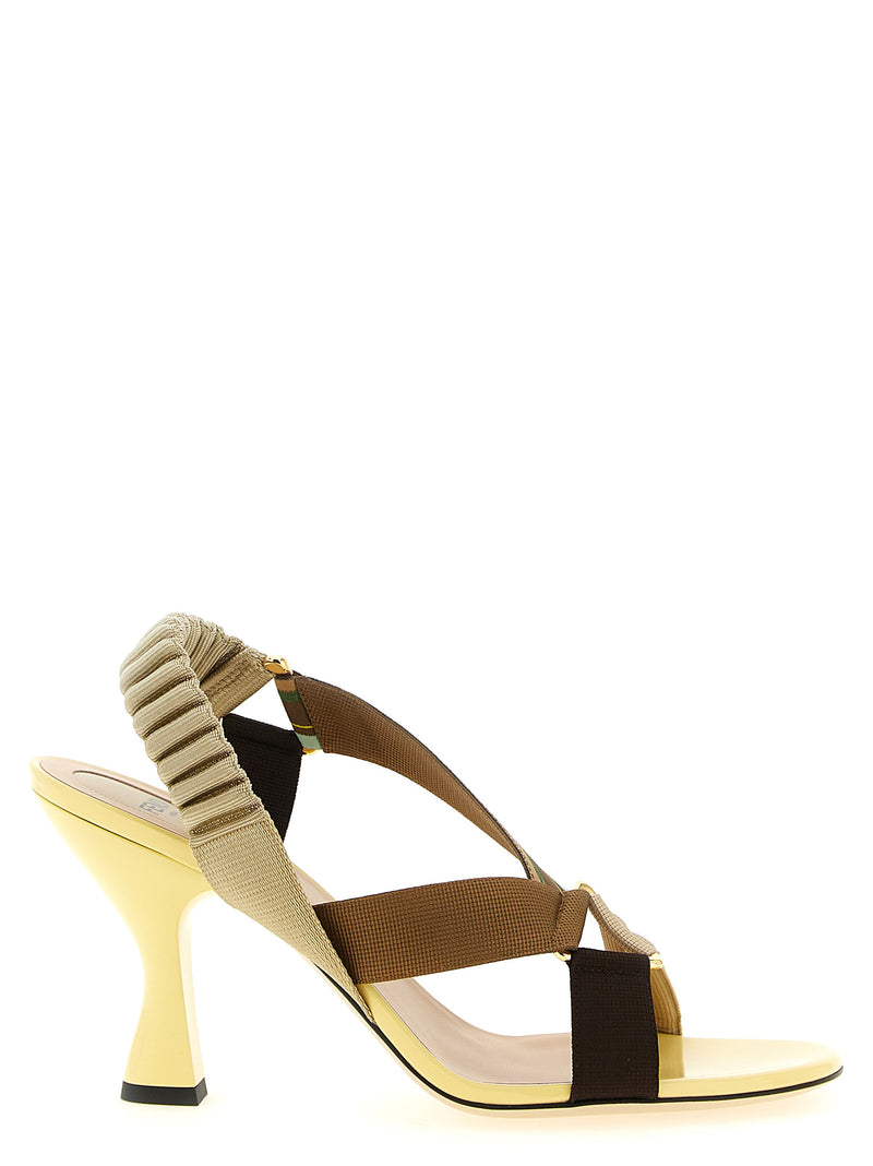 Fendi Multicolor Viscose Mid Heel Pumps - Colibrì Model