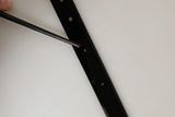 Dolce & Gabbana Black Classic Leather Gold Tone Buckle Belt