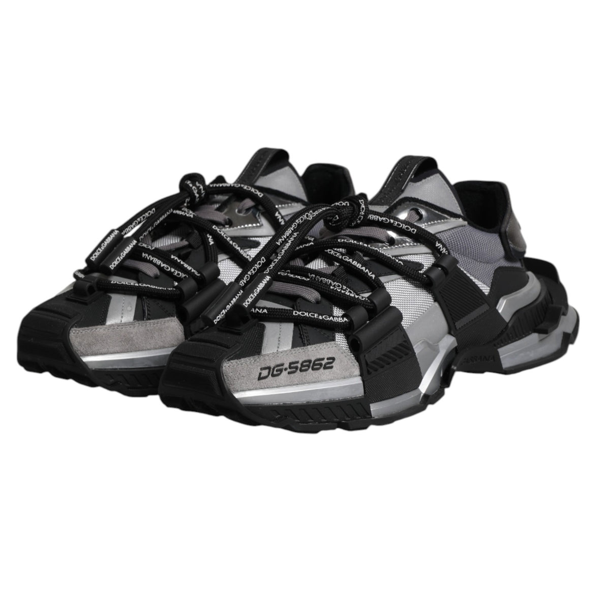 Dolce & Gabbana Multicolor Panelled Space Sneakers Men L-39 R-39.5 Shoes