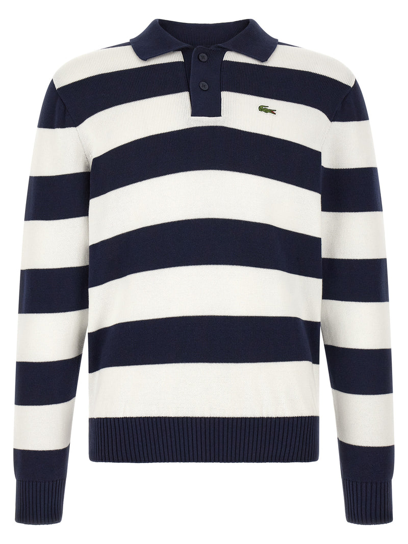 Lacoste White Cotton Cardigan for Men