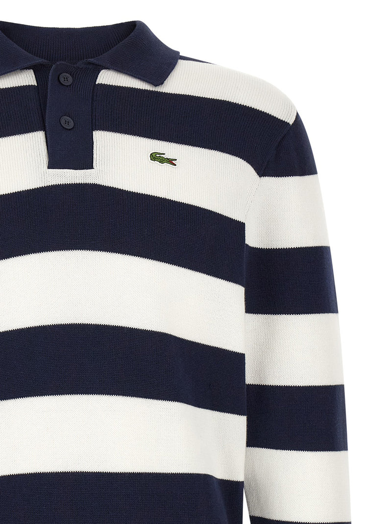 Lacoste White Cotton Cardigan for Men