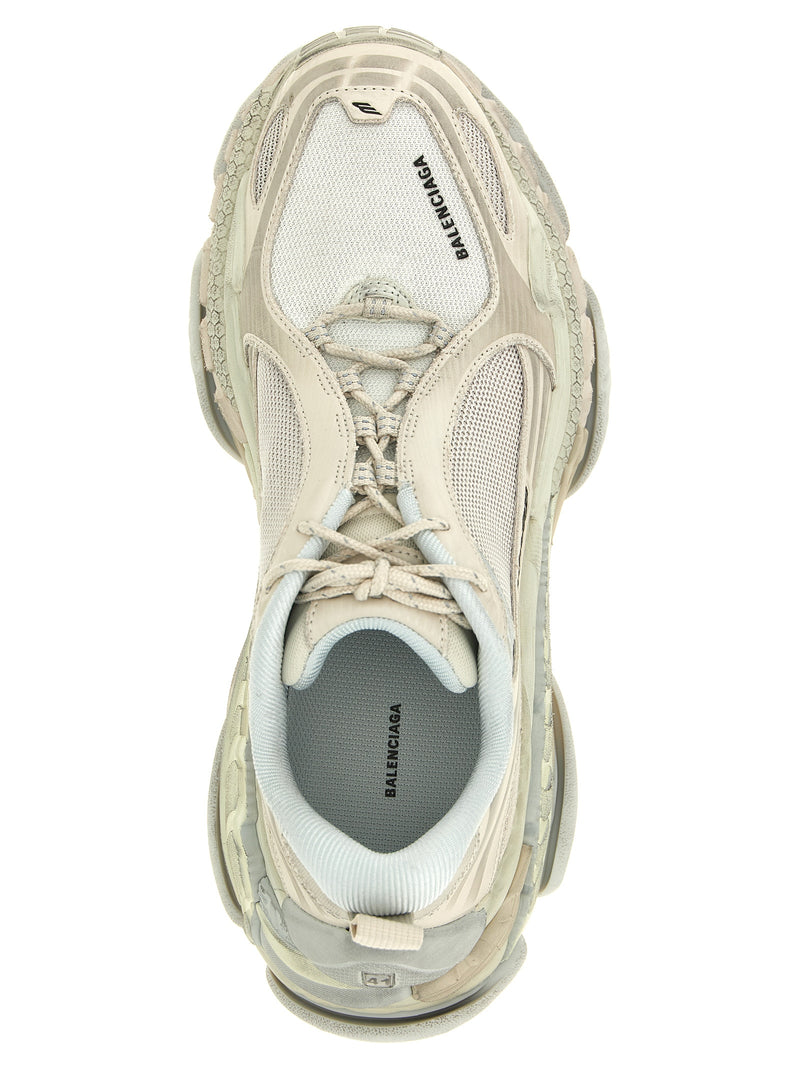 Balenciaga Triple S 2 White Polyurethane Athletic Sneakers