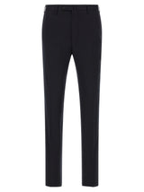 Incotex Blue Virgin Wool Dress Pants