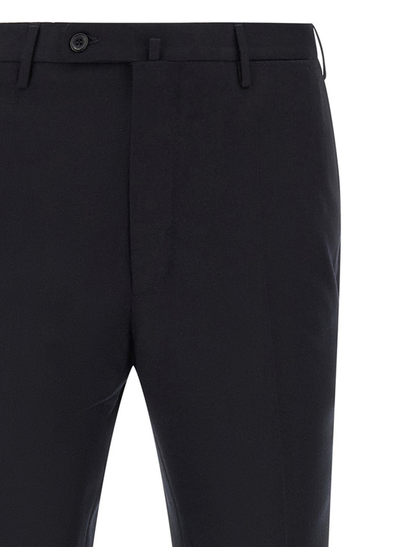 Incotex Blue Virgin Wool Dress Pants for Men