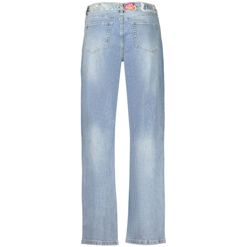 Desigual Azzurro Cotton Women's Jeans - Vintage Style
