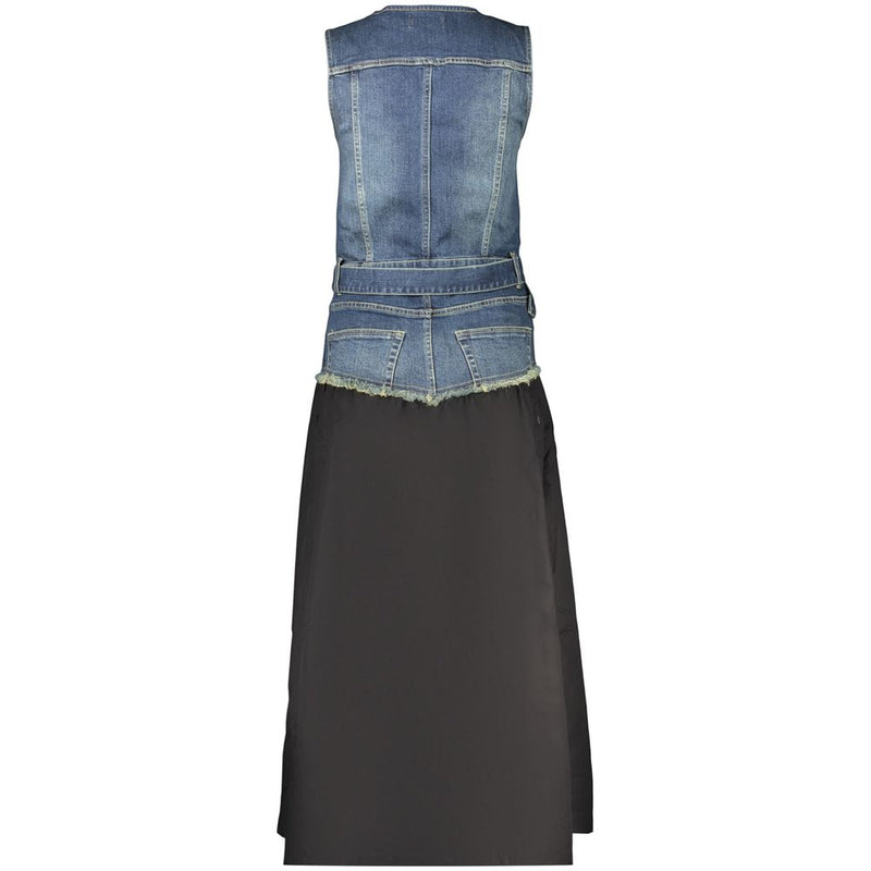 Desigual Gigi Black Cotton Long Dress for Women