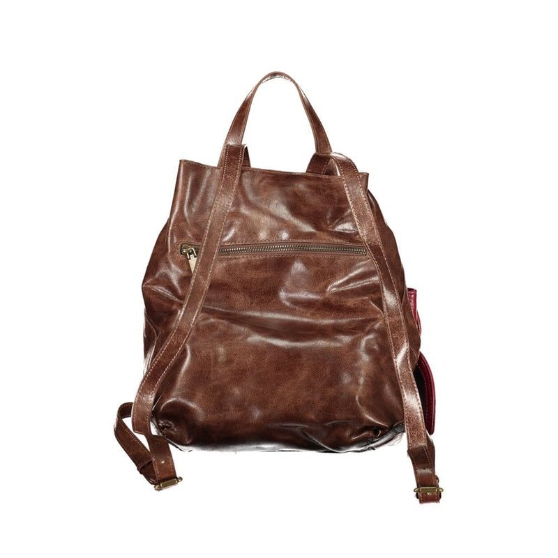 Desigual Galaxy Luena Mini Backpack - Brown Polyurethane