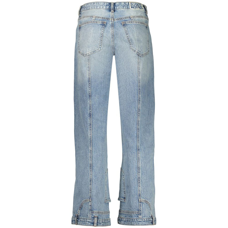 Desigual Azzurro Cotton Women's Jeans - Sky Blue