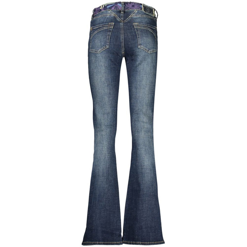 Desigual Blue Cotton Women's Flared Jeans