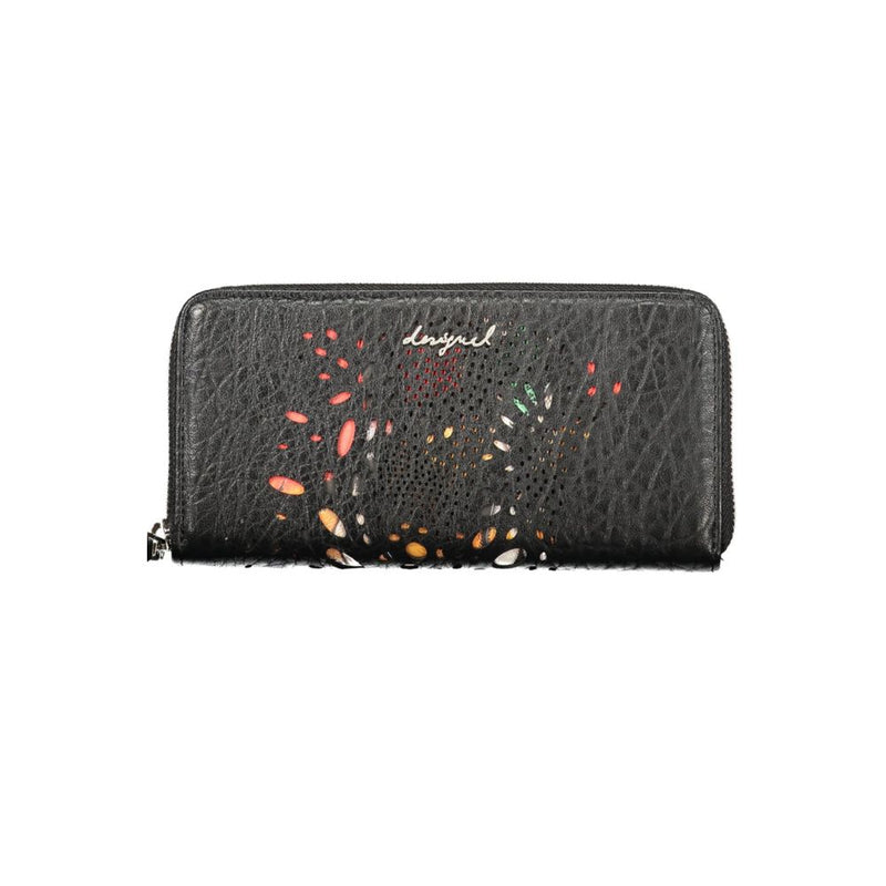Desigual Nero Polyurethane Women's Wallet - Notus Print Fiona