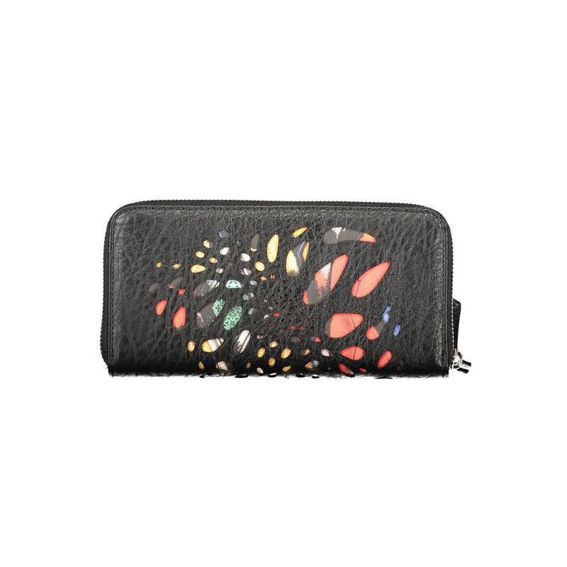 Desigual Nero Polyurethane Women's Wallet - Notus Print Fiona