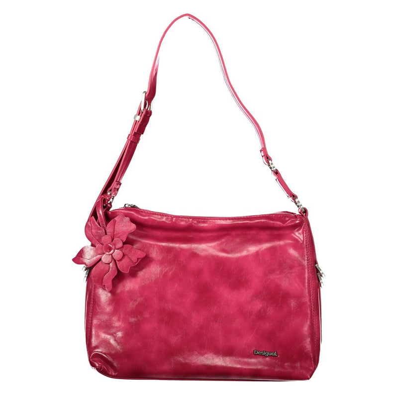 Desigual Nexus Luma Bag - Pink Polyurethane Women's Handbag