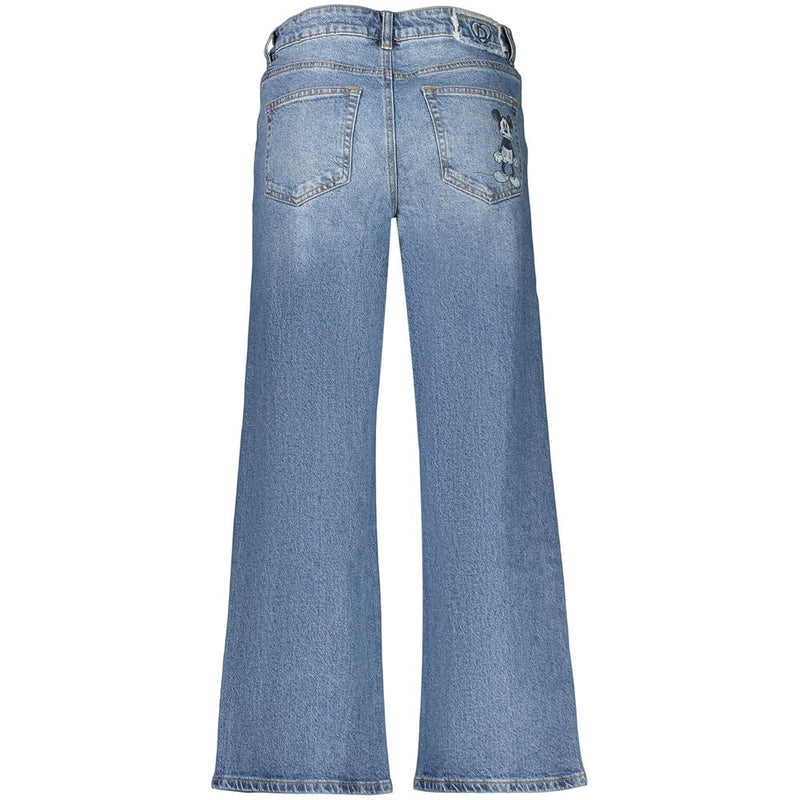 Desigual Mickey Mini Blue Cotton Women's Jeans