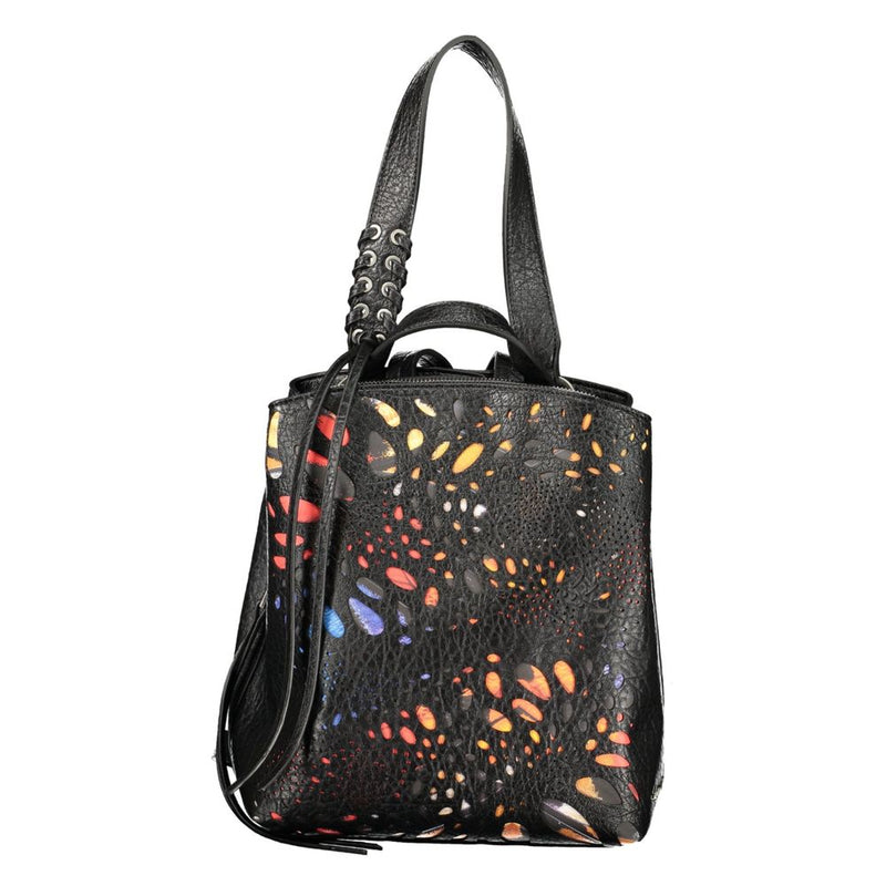 Desigual Notus Print Sumy Mini Backpack - Black Polyurethane