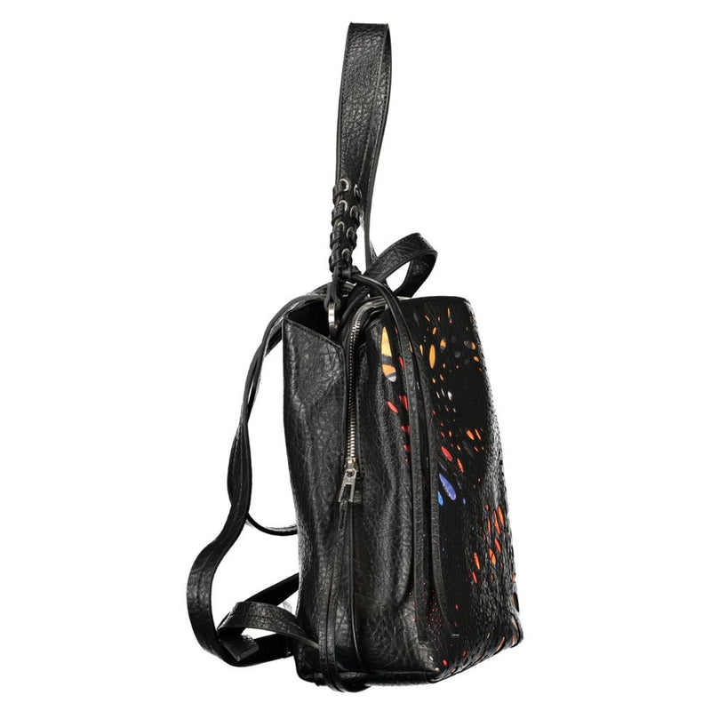 Desigual Notus Print Sumy Mini Backpack - Black Polyurethane