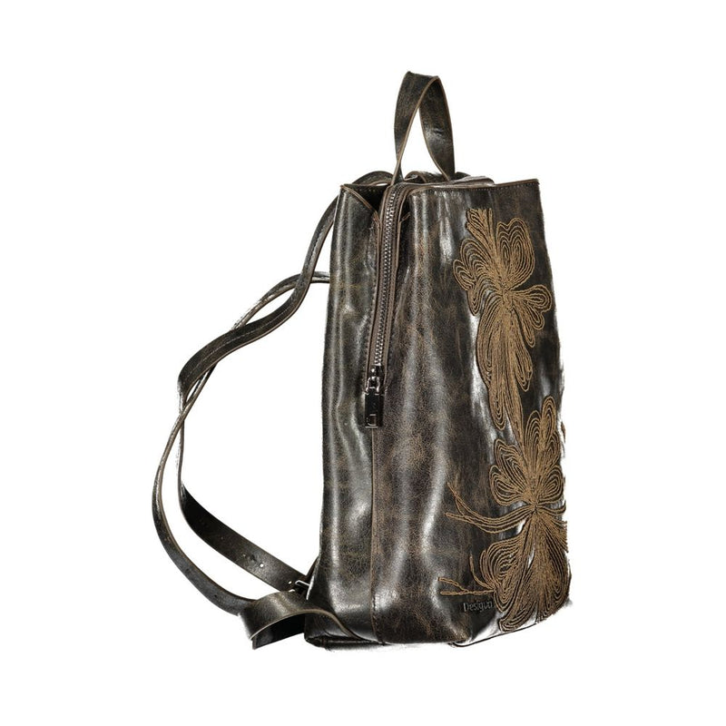 Desigual Mistral Sumy Mini Backpack - Brown Polyurethane