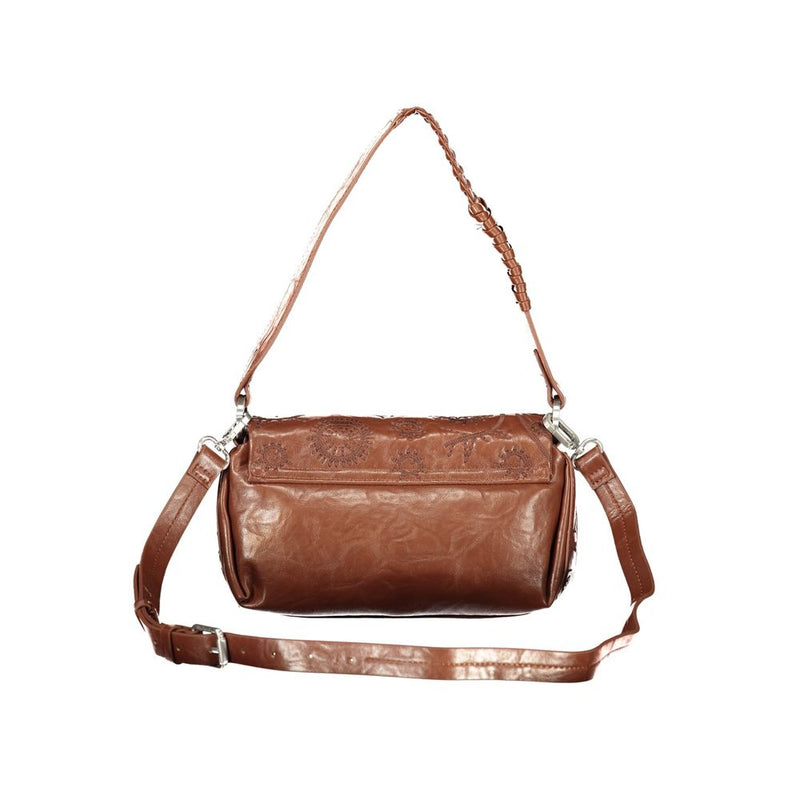 Desigual Siroco Naron Mini Flap Bag - Brown Polyurethane