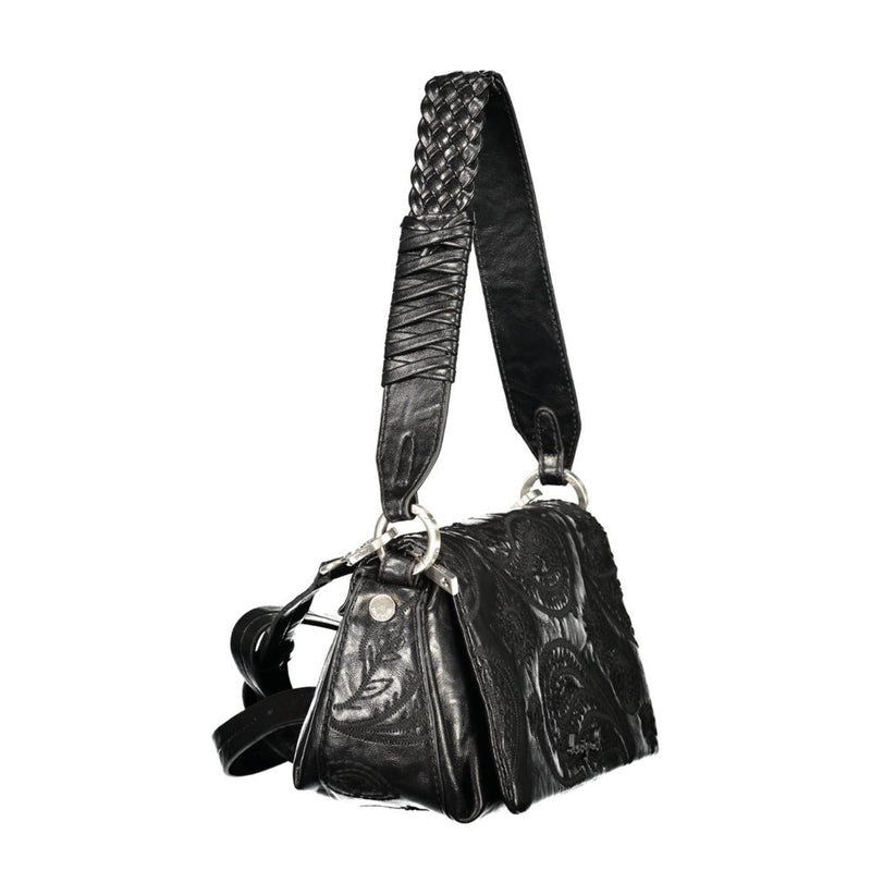 Desigual Siroco Naron Mini Flap Bag - Black Polyurethane