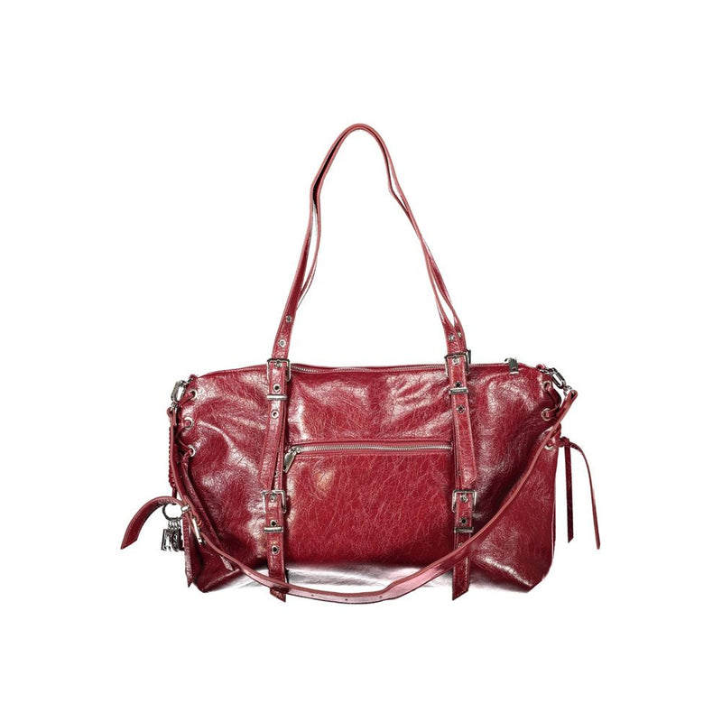 Desigual Rosso Sac en Polyuréthane pour Femmes avec Bandoulière Ajustable