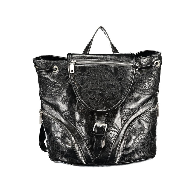 Sac à dos en polyéthylène noir Desigual Siroco Tula Mini