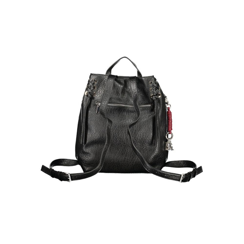 Desigual Luena Black Polyethylene Backpack