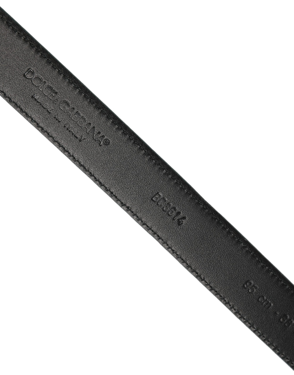 Dolce & Gabbana Men Blue Suede Gold Tone Metal Buckle Belt