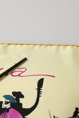 Dolce & Gabbana Cream Venezia Silk Twill Square Foulard Scarf