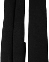 Dolce & Gabbana Men Black Wool Knitted Skinny Foulard Scarf